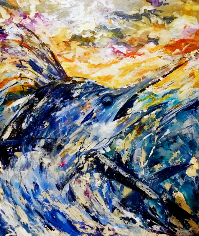 Abstract Painting of Marlin